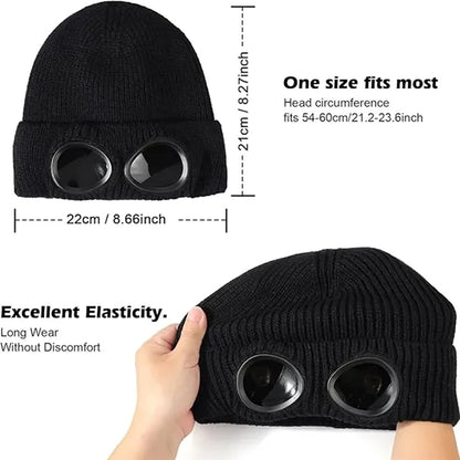 Winter Goggle Lens Beanie