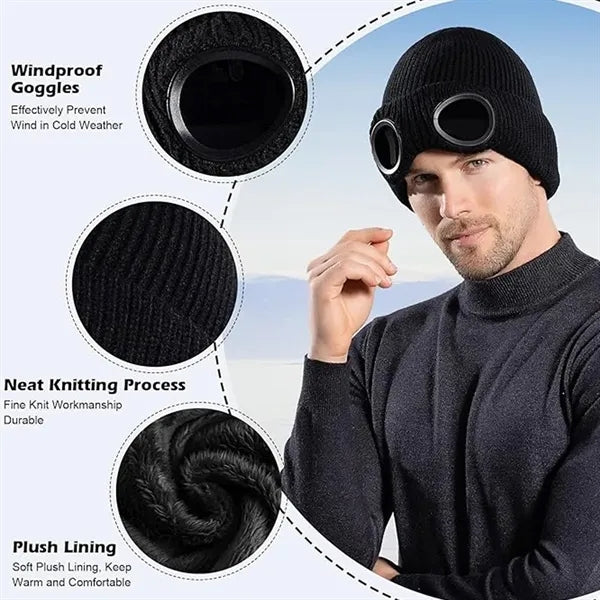 Winter Goggle Lens Beanie