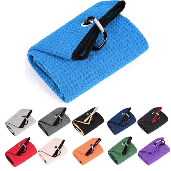 Tri-fold Microfiber Golf Towel