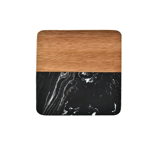 Marble And Acacia Wooden Coasters