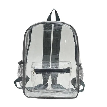 Large Clear Backpack Girls Women School Bookbag Heavy Duty