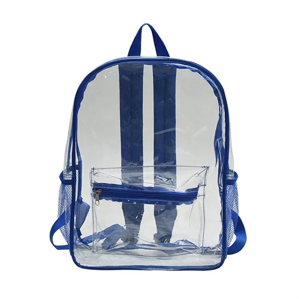 Large Clear Backpack Girls Women School Bookbag Heavy Duty