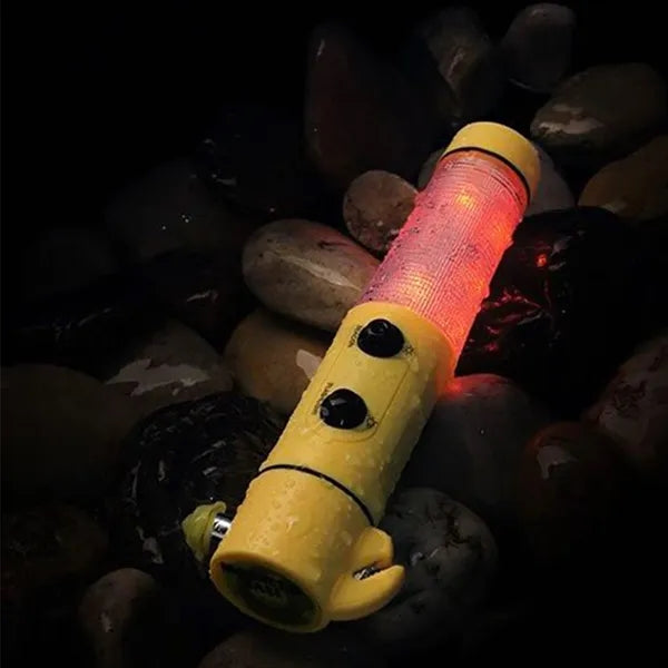 Car Safety Escape Tools LED Flashlight Hammer Breaker Cutter