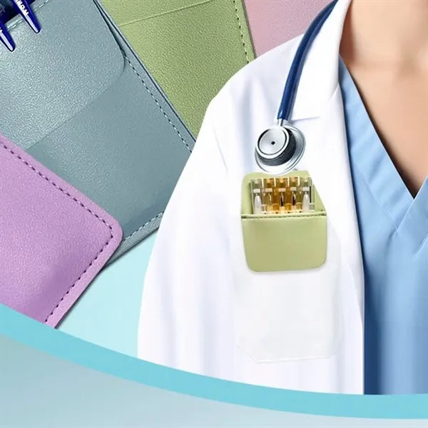 Pocket Faux Leather Pen Holder Pouch Multipurpose Saver