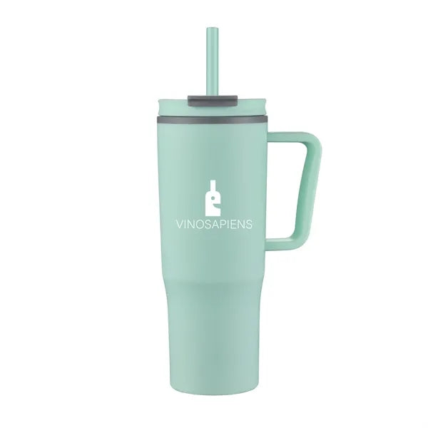 30 oz Travel Tumbler with Straw