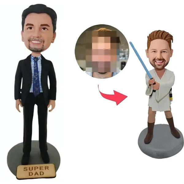Fully Customizable 6 inch Clay Bobblehead