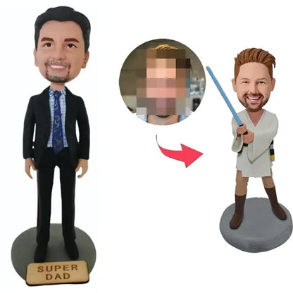 Fully Customizable 6 inch Clay Bobblehead