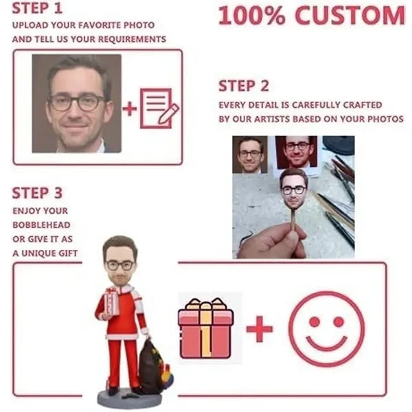 Fully Customizable 6 inch Clay Bobblehead