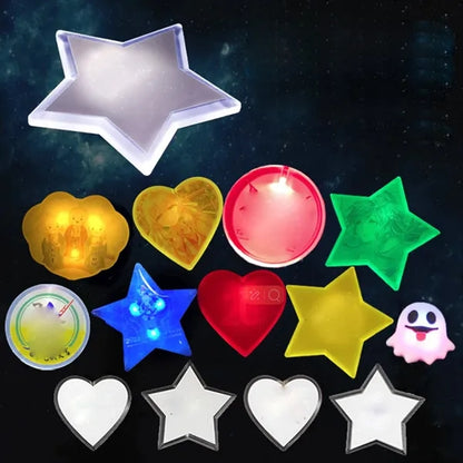2" Lighted Glow LED Button Pin Badge
