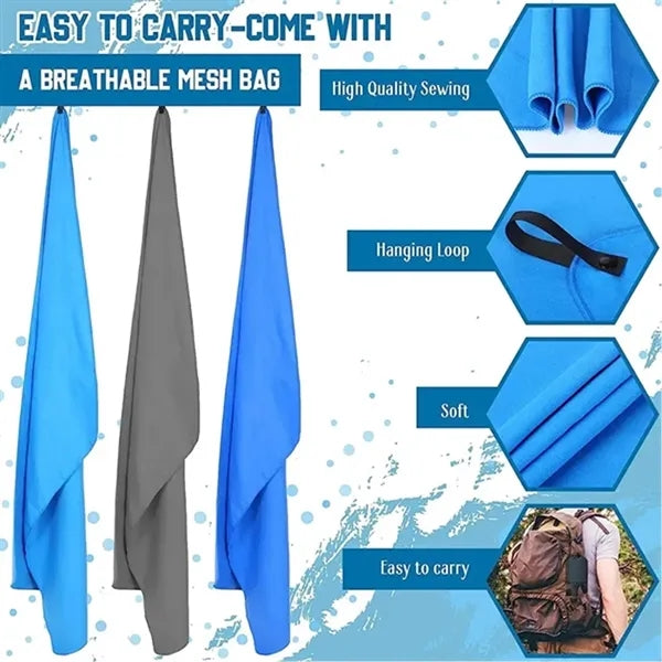 Microfiber Travel Camping Sports Quick Dry Towel