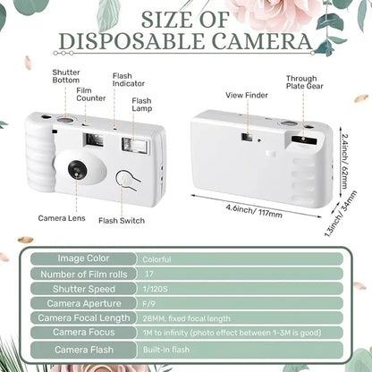 17 Exp Disposable Camera With Custom Wrap