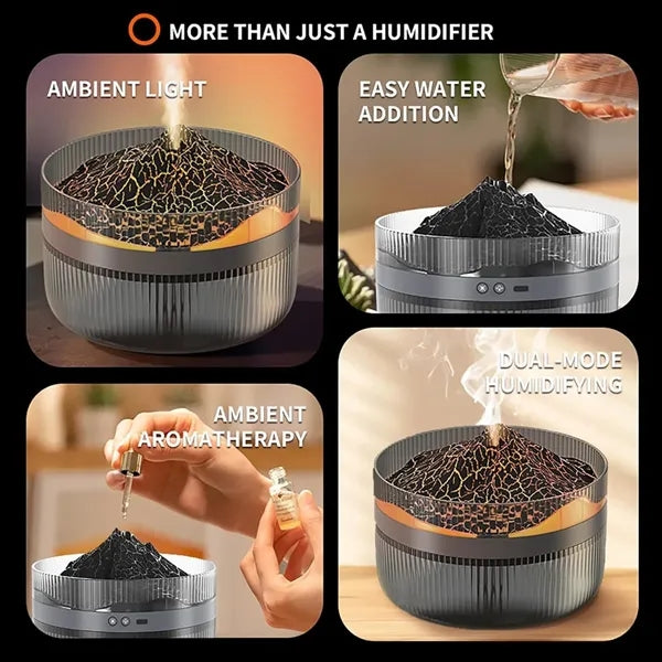 Rechargeable Volcano Bedroom Desktop Air Diffuser Humidifier
