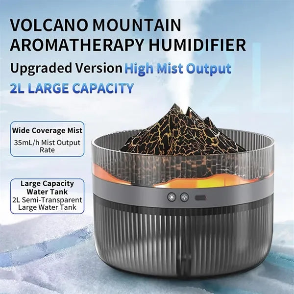 Rechargeable Volcano Bedroom Desktop Air Diffuser Humidifier