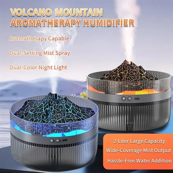 Rechargeable Volcano Bedroom Desktop Air Diffuser Humidifier