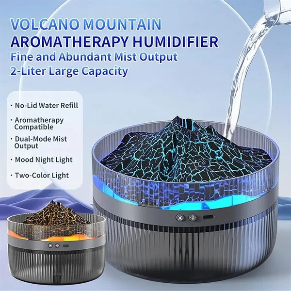 Rechargeable Volcano Bedroom Desktop Air Diffuser Humidifier