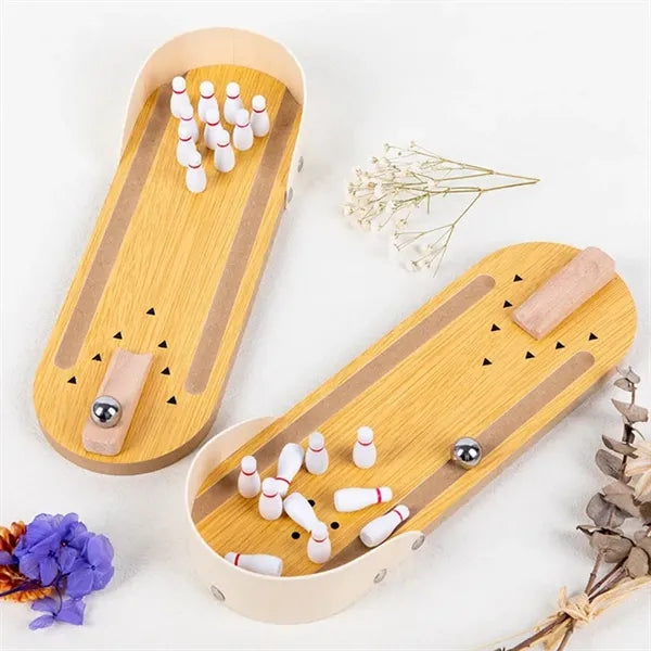 Portable Mini Bowling Game Set - Fun for Kids & Adults!