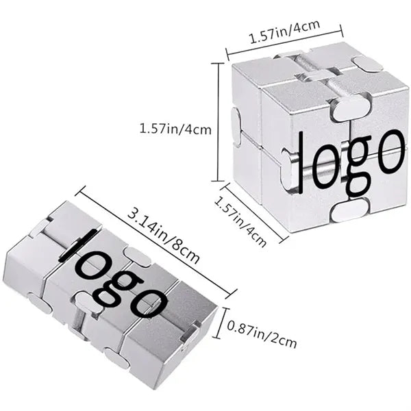 Metal Infinity Fidget Cube for Stress Relief and ADHD