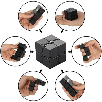 Metal Infinity Fidget Cube for Stress Relief and ADHD