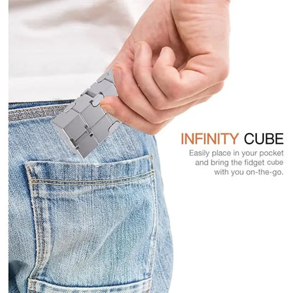 Metal Infinity Fidget Cube for Stress Relief and ADHD