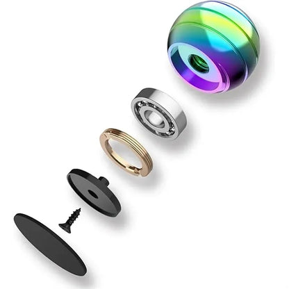 Metal Optical Illusion Fidget Spinner Ball Kinetic Desk Toy