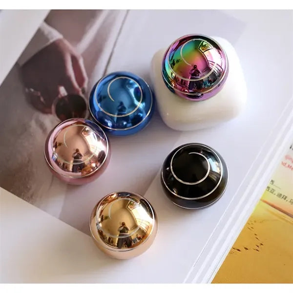 Metal Optical Illusion Fidget Spinner Ball Kinetic Desk Toy