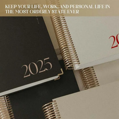 THE DAILEE 2025 Daily Planner Calendar Spiral Notebook