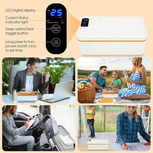 USB Rechargeable Cordless Heated Lunch Box