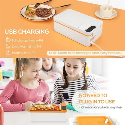 USB Rechargeable Cordless Heated Lunch Box