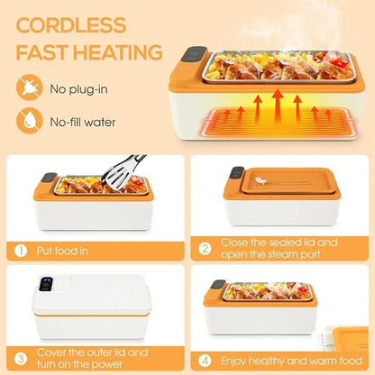 USB Rechargeable Cordless Heated Lunch Box