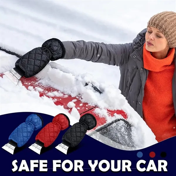 Waterproof Snow Ice Scraper with Glove for Car Windshield