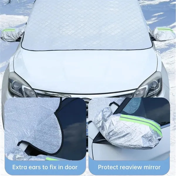Car Ice and Snow Windshield Cover with Side Mirror Protector