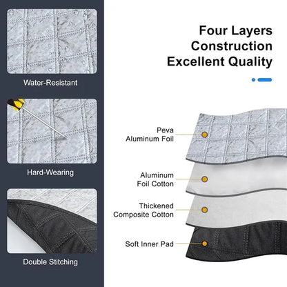 Car Ice and Snow Windshield Cover with Side Mirror Protector