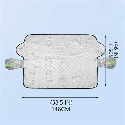 Car Ice and Snow Windshield Cover with Side Mirror Protector