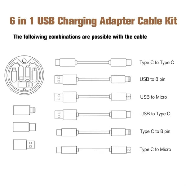 EcoBamboo 6 In 1 Fast Charging Kit