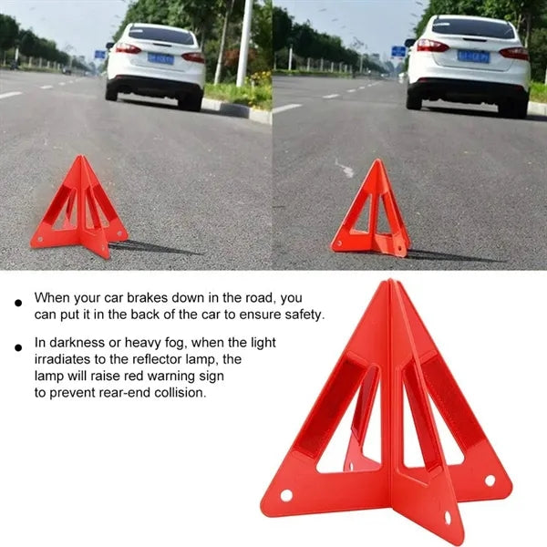 Car Roadside Emergency Reflective Warning Safety Triangle