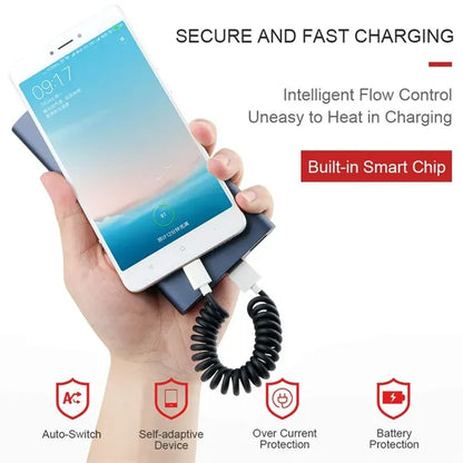Extendable Charging Cable Set with 3 USB Adapters