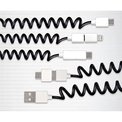 Extendable Charging Cable Set with 3 USB Adapters