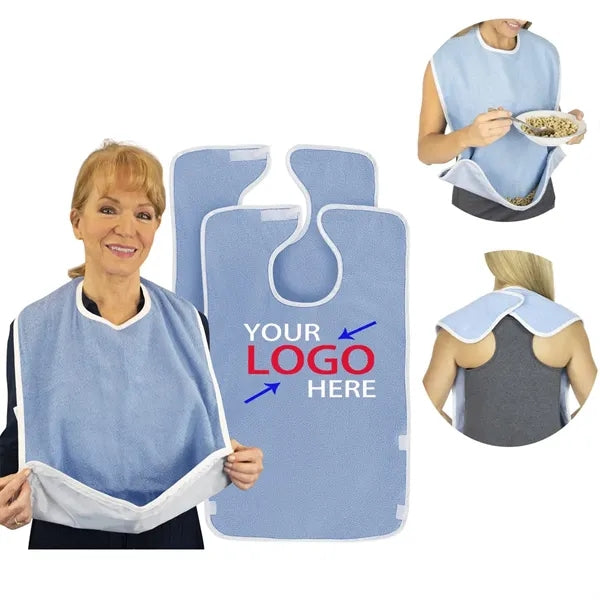 Waterproof Terry Cloth Bibs for Adults