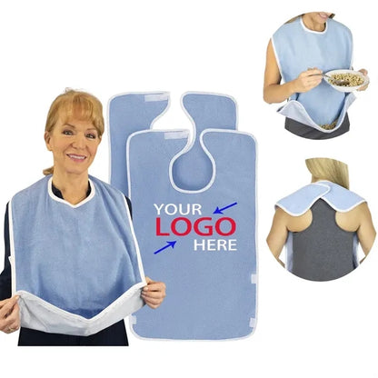 Waterproof Terry Cloth Bibs for Adults