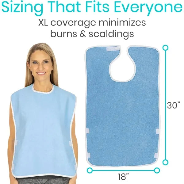 Waterproof Terry Cloth Bibs for Adults