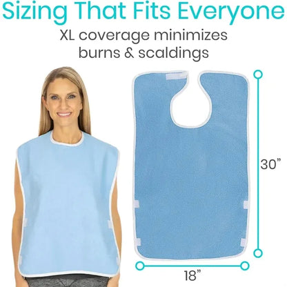 Waterproof Terry Cloth Bibs for Adults