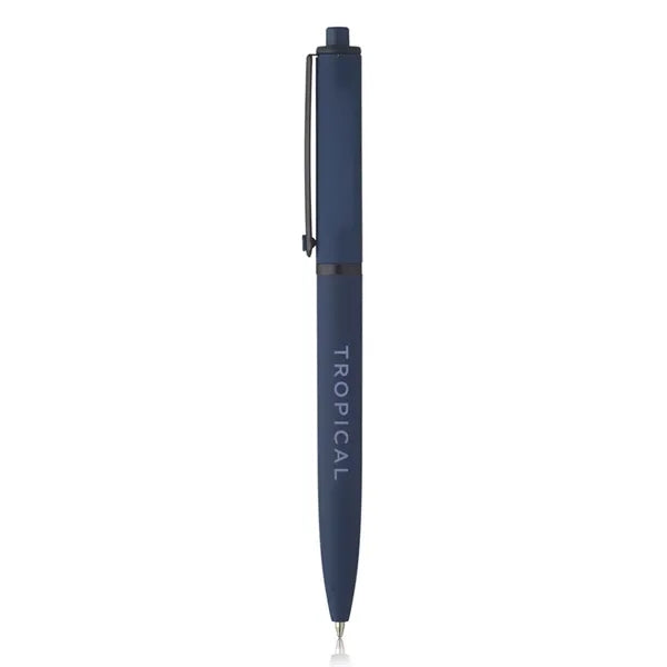 Solid Rubber Coated Plastic Ballpoint Pens
