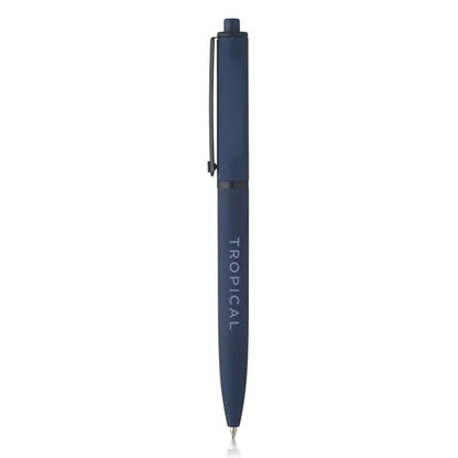 Solid Rubber Coated Plastic Ballpoint Pens