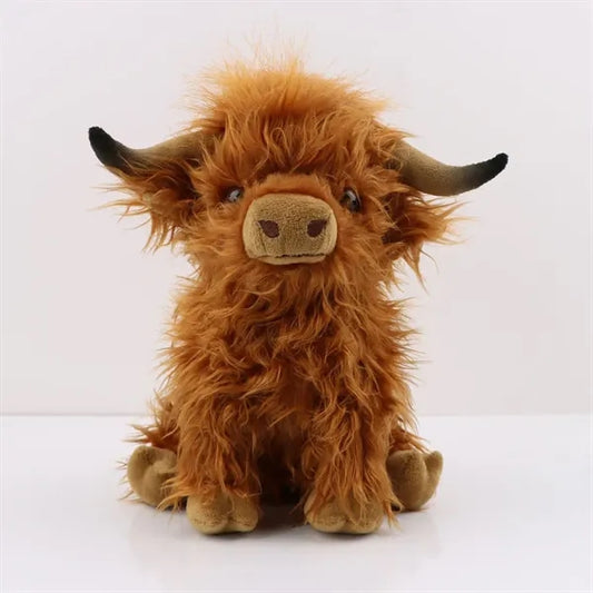 Highland Cow Brown Stuffed Animal Toy