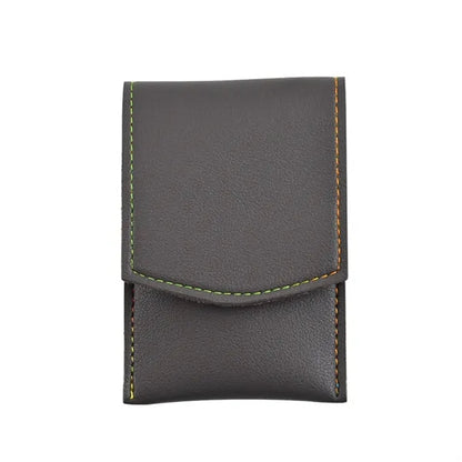 4-Piece Black Nail Care Set in PU Leather Storage Bag