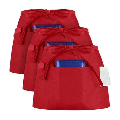 3 Pockets  Server Half Aprons