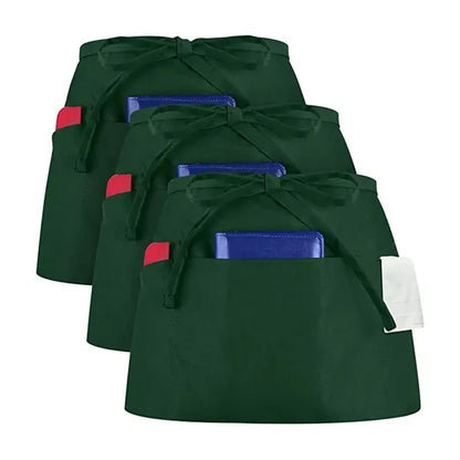 3 Pockets  Server Half Aprons