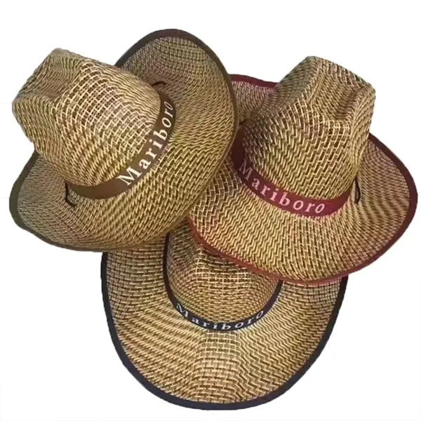 Cowboy Straw Hat With Customizable Band