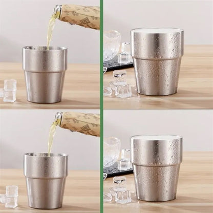 Stainless Steel Double Vacuum Wall Drinking Cups