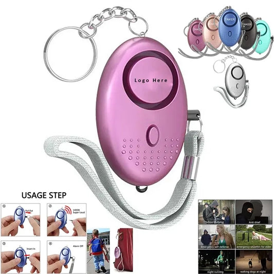 Self-Defense Security Alarm Keychain With LED